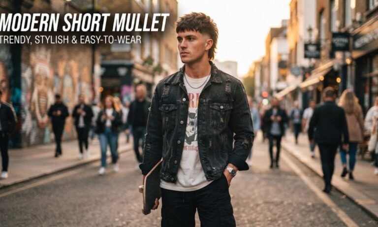 Modern Short Mullet for Men – Trendy, Stylish & Easy-to-Wear Haircuts