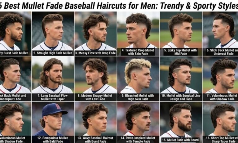 16 Best Mullet Fade Baseball Haircuts for Men: Trendy & Sporty Styles