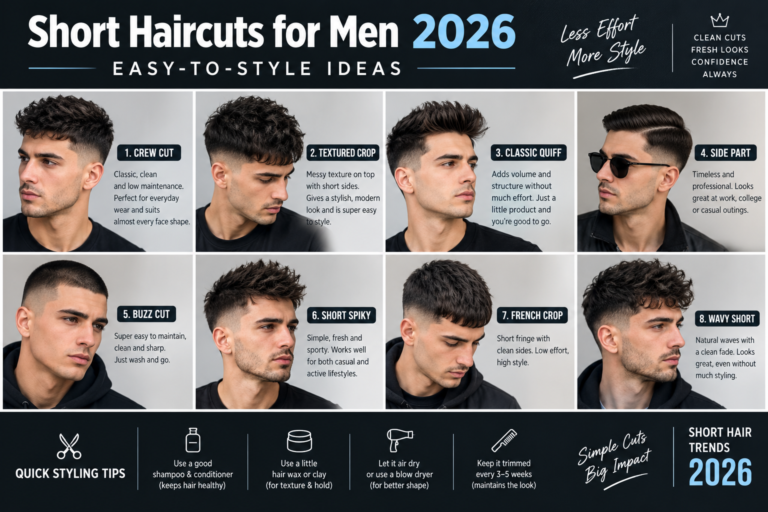 Short Haircuts for Men 2026: 14 Easy-to-Style Korean Mullet Haircut IdeasShort Haircuts for Men 2026: 14 Easy-to-Style Korean Mullet Haircut Ideas